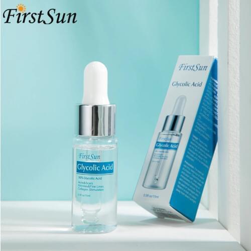 Facial Toner Glycolic Acid Peel Serum Face Massager Shrink Pores Brighten Skin Color Balance Water Oil Acne Remover Essence