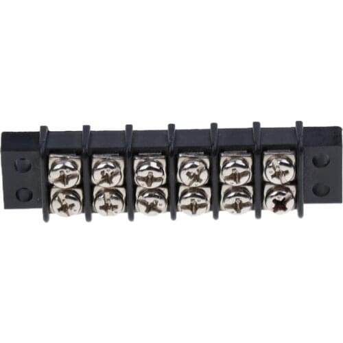 Universal Marine Boat 6 Position 450V 30A Double Row Screw Terminal Block