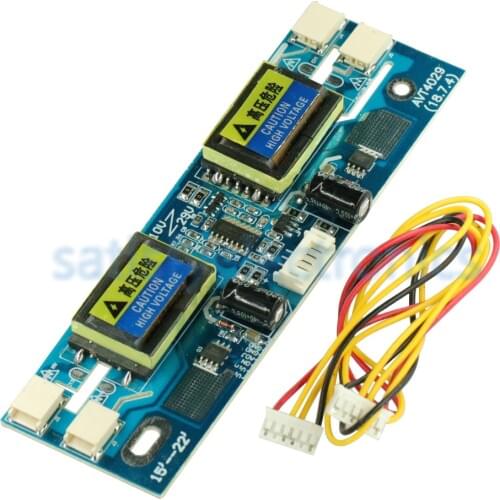 Universal CCFL Inverter LCD Monitor 4 Lamp 10~30V for Laptop 15~22" Widescreen