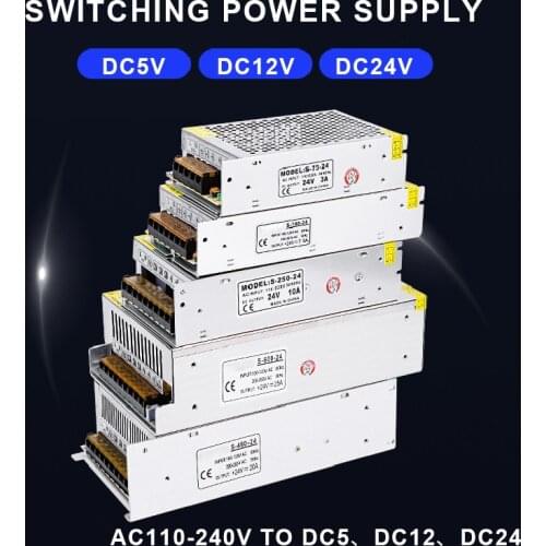 Input AC110/220V Output 12V Switching Power Supply Light Transformer Power Supply Source Adapter For Led Strip