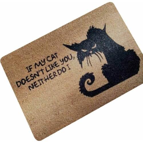 Cats Animal Printed Entrance Doormats Kitchen Floor Mats Rubber Absorbent Anti-Slip Bathroom Rugs Welcome Door Mat Porch Tapete