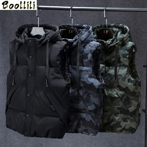 Winter Men Plus Size 7xl 8xl Parka Vest Waistcoat Jackets camouflage Sleeveless Jackets Warm Parka Jacket Waistcoat Men
