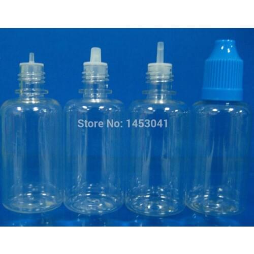 1000 Pcs Pet 30ml bottle with Childproof Cap&Long Thin Dropper Plastic bottles E-cigarette Free shipping