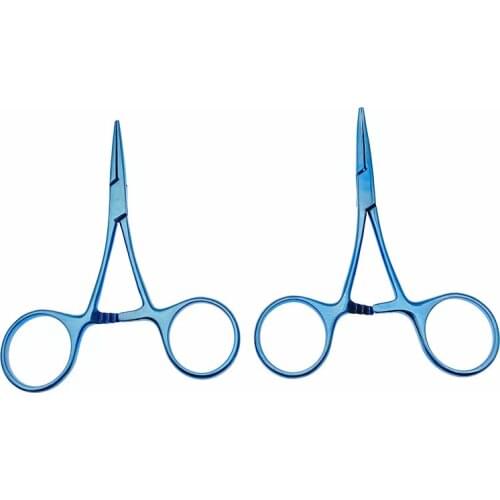 2pcs Titanium Hartman Hemostatic Mosquito Forcep 95mm ophthalmic surgical instruments