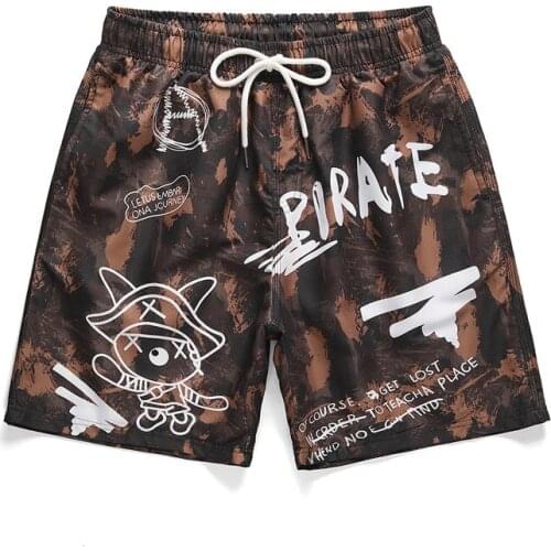 2020 New Summer Casual Printed Short Pants Fashion Thin Mesh Quick-Drying Shorts Loose Breathable beach Short