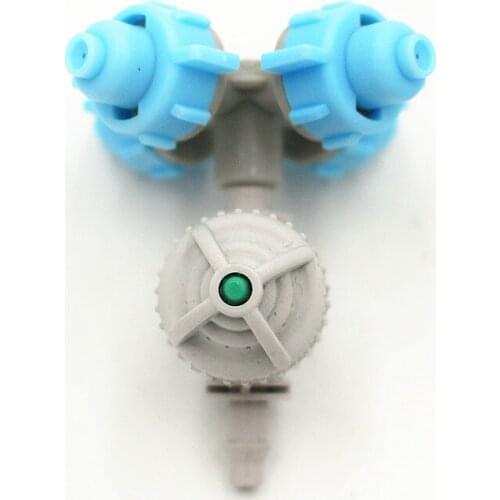 50pcs Fogger and Cross Misting Sprinkler With 1/4inch Antidrip Cooling Hanging Sprinkler For Greenhouse Irrigation M135