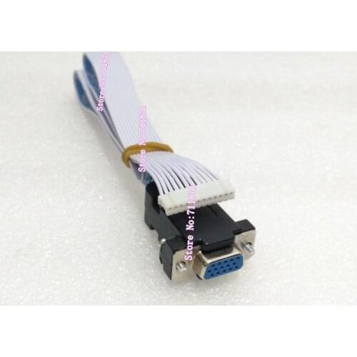 50cm 12P to 15Pin Screw Fixed D-Sub VGA Female cable Line 12P to VGA D-Sub Female Line Cable 12Pin 15P D-Sub VGA wire Line Cord