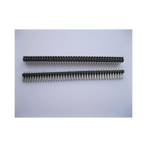 60 pcs 2.54mm Breakable Pin Header 2x40 80pin Male Double Row Strip