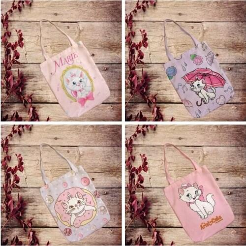 Disney Marie Cat Series Anime Figures Toy Cartoon Products Cosplay Accessories Customized Shopping Gifts Shoulder Bags Unisex