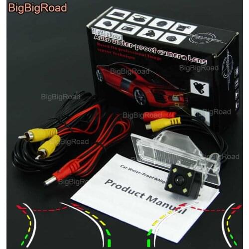 BigBigRoad Car Intelligent Dynamic Track Rear View Camera Night Vision Backup Reverse Camera For FIAT freemont Viaggo ottimo