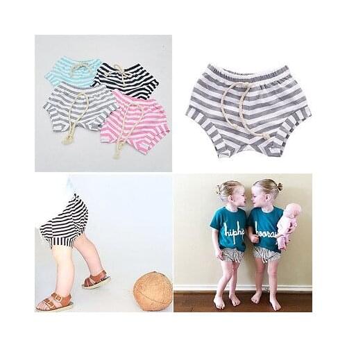 Kids Shorts 2016 New Fashion Baby Boys Girls Shorts Summer Striped Bloomers Bottoms