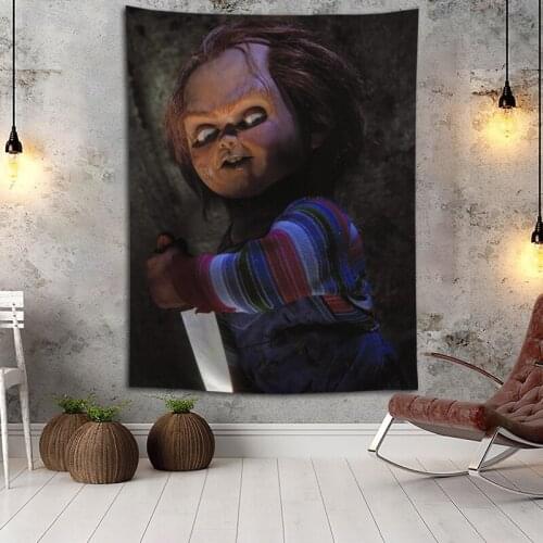 Childs Play Wall Hanging Tapestry Boho Decoration Home Decor Tapestries Custom Logo For Party Festival Gifts Wall Carpet