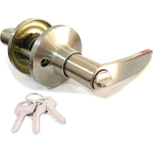 Door Handle Lockset Entrance/Privacy/Passage Interior Door Lock Set Door Knob with 3 Keys for Bathroom Living room Bedroom