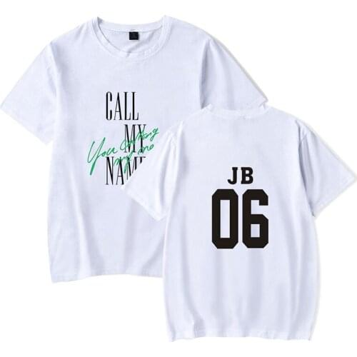 JB 06 Got7 Kpop T-shirts Street Style Summer Fashion Hip Hop Men Women T Shirts O-neck Tee Shirt Short Sleeve Homme T-shirt Tops
