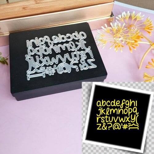 Lowercase letters Symbols Metal cutting Die Handcrafted for photo albums DIY scrapbook Photo album Decoration Card making