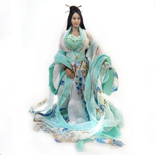1/6 Scale Female Movable Joints Chinese Tradition Hanfu Princess Dress Set for 12 inch Action Figures Model Toy
