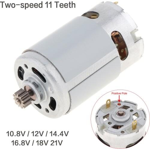 RS550 12V 14.4V 18V 21V DC Motor 19500-29000 RPM Micro Motor with 11 Teeth High Torque Gear Box for Electric Drill Screwdriver
