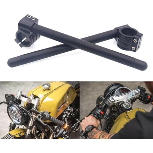 Motorcycle Handlebar Racing Adjustable CNC 31/32/33/35/37/39/41/51mm Clip On Ons Fork Handlebars Handle Bar Cafe Racer
