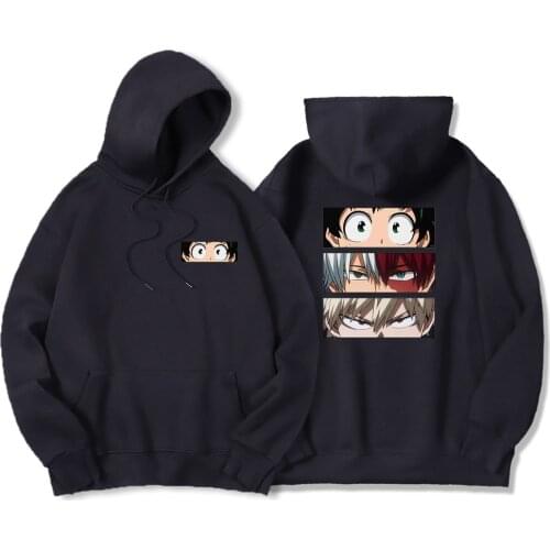 My Hero Academia Deku Cool Streetwear Japan Anime Funny Mens Hooded Autumn 2021 Hip Hop Sweatshirts Fashion Fleece Hoodies Male