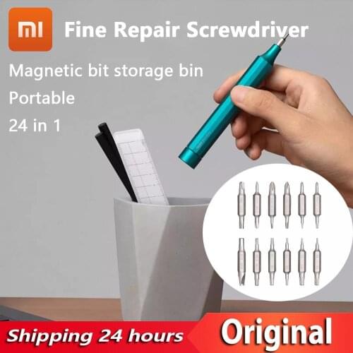 NEW YOUPIN HOTO Fine Repair Screwdriver Portable Household Tools 24 in1 S2 Steel Bit Small Things Precision Repair