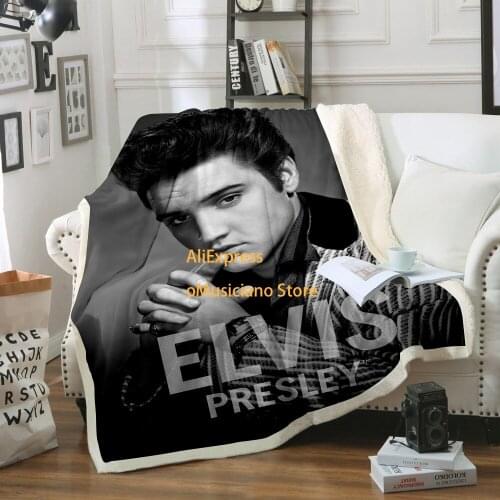 Elvis Patched Design Blanket 3D printing blanket bed home textile blanket travel gift Adults Sofa Fleece Bed Blanket