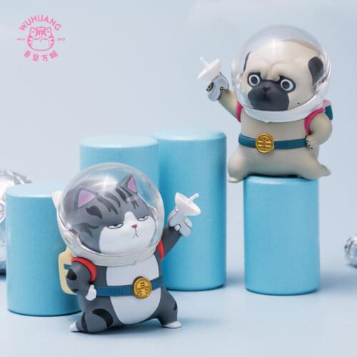 Original Cat and Dog Black Galaxy Roaming Series Blind Box Toy Doll Randomly A Cute Cartoon Character Gift Fantasy Figures