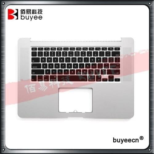 Original A1398 Top Case Cover With US Keyboard For Macbook Pro Retina Laptop A1398 Palmrest US Keyboard 2012 year