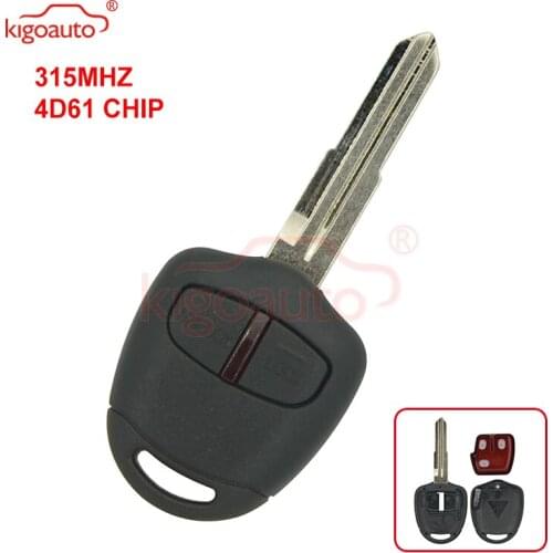 Pajero Triton Lancer remote key MIT8 315Mhz with 4D61 chip for Mitsubishi 2button kigoauto