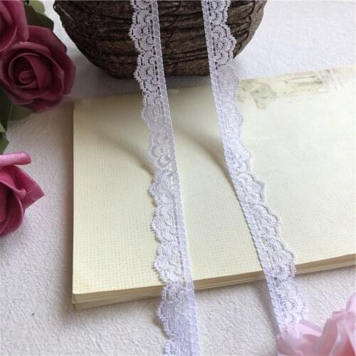 De ruban 1.5cm S1181 garnitured entelle élastique | sous-vêtements blanche brodée pour la couture, décoration en dentelle af