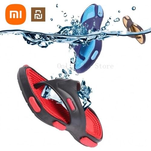 New Youpin Slippers Summer Non-slip Flip flops Men Slippers Home Sandals Massage Point Slippers Beach Sandals Mens Casual Shoes