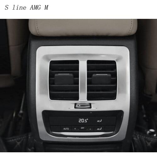 Car Styling Rear Center Console Air Outlet Air Conditioning Vent Decorative Cover Frame Stickers For BMW X3 G01 Auto Accessories
