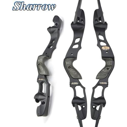 19 Inches ILF Bow Riser Aluminum and Wooden Handle Recurve Bow American Hunting Bow Riser Takedown Shooting Archery Handle