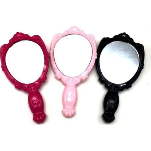 Handheld Makeup Mirror Vanity Mirror Butterfly Pattern Cosmetic Mirror Portable Pocket Mirror