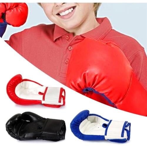 1 pair of children boxing gloves professional training Sanda boxing gloves flame net breathable sports Fighting boxing gloves