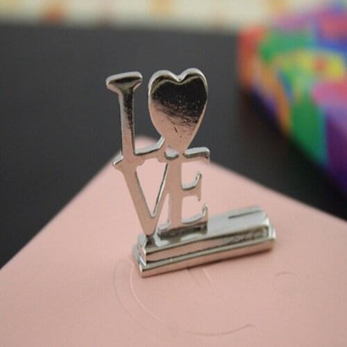 100pcs Love Wedding Table Place Card Holder Bridal Shower Wedding Souvenirs Favor Party Supplies