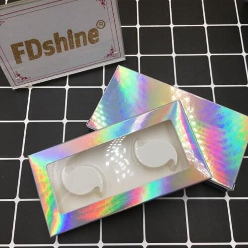 2 Pairs Eyelashes Packaging with White Tray Inside Fit 27mm 25mm Mink Lashes