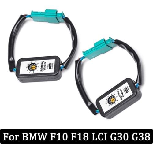 2x Dynamic Add-on Module Cable Wire For Left&Right Turn Signal Indicator LED Taillight For BMW F10 F18 LCI G30 G38