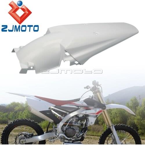 Supermoto Motocross Dual Sport Enduro Rear Fender Dirt Bike Tail Mudguard for Yamaha WR TTR YZ CRF XR KLX KXF 125 250 450 White
