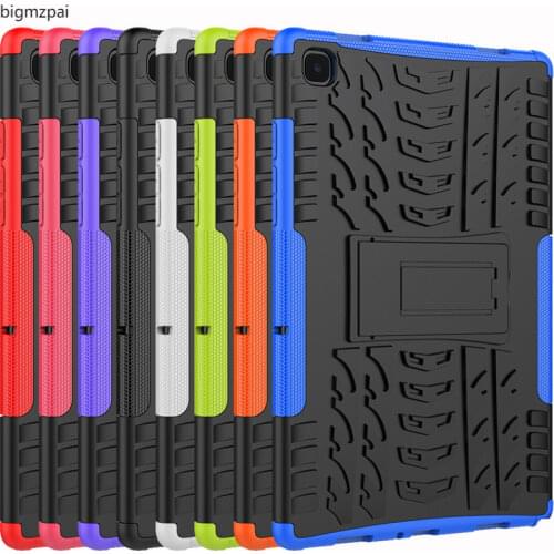 Case For SAMSUNG Galaxy Tab A 9.7" T555 T550 SM-T555 sm-T550 Hybrid Stand Hard Silicone Rubber Armor tablet Case Anti-knock Cove