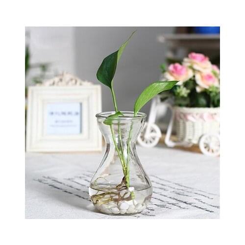 Flower vases home decoration large size top glass vases wedding decoration flower pots planters glass bottles