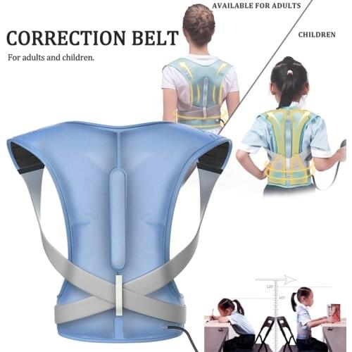 Children Back Belt Back Waist Posture Corrector Adjustable Adult Correction Belt Shoulder Spine Girdle Corset Pain Relief Unisex