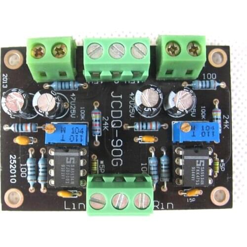 HIFI NE5534 DC Buffer Stereo OP-AMP Preamplifier Preamp Board support OPA627