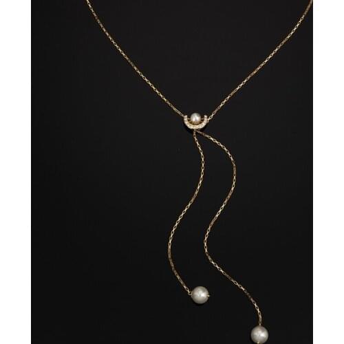 Jaeeyin 2020 New Arrival Necklace Originality Pendant Christmas Gift Shiny Stone Pearl Charming Woman Wedding Birthday Jewelry