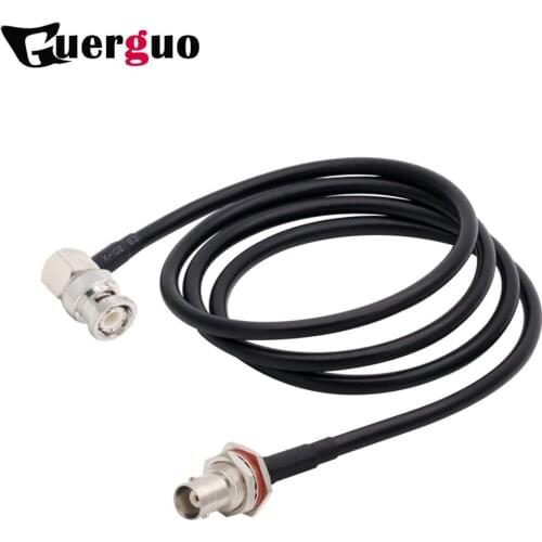 RG58 Coaxial BNC Male to BNC Male Plug RF Cable 50 Ohm Crimp Connector Double BNC Plug Male Pin Wire Cord 0.5M 1M 2M 5M 10M 20M