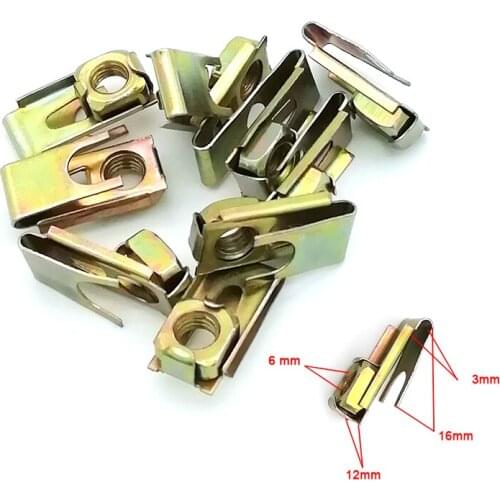 Speed Nuts Clips Fastener 20pcs/lot For Car Panel Gender Chassis Fixed Rivets U-type