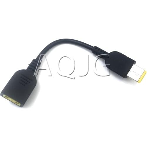 DC Square USB Plug Female To Male Power Adapter Converter Connector Cable Cord for Lenovo Thinkpad Charger Adapter