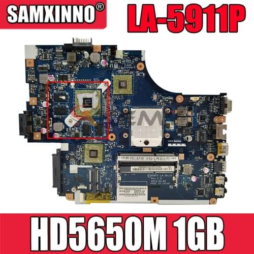 For Acer aspire 5551 5551G 5552 5552G Laptop Motherboard NEW75 LA-5911P MBPUU02001 Main board HD5650M 1GB GPU