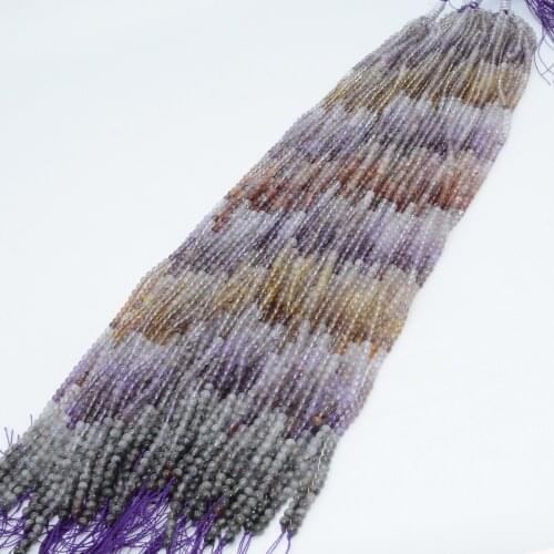 Natural Cacoxenite Loose Round Beads 4mm, Selected Color