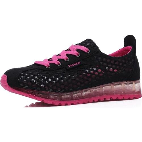 Cheap 2021 Women Tennis Shoes Ultra-Light Outdoor Fitness Sports Female Jogging Sneakers Comfort Trainers Soft Tenis Mujer
