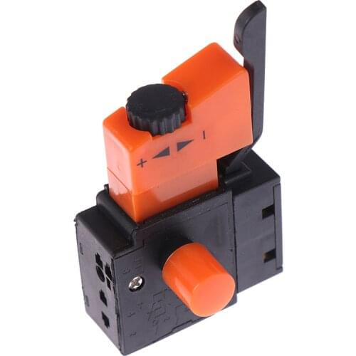 1pc New AC 220V/6A FA2/61BEK Adjustable Speed Switch Plastic Metal For Electric Drill Trigger Switches